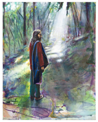 Lord of Moss Sonnemann 2022 190 x 150 cm Oel und Acryl auf Leinwand